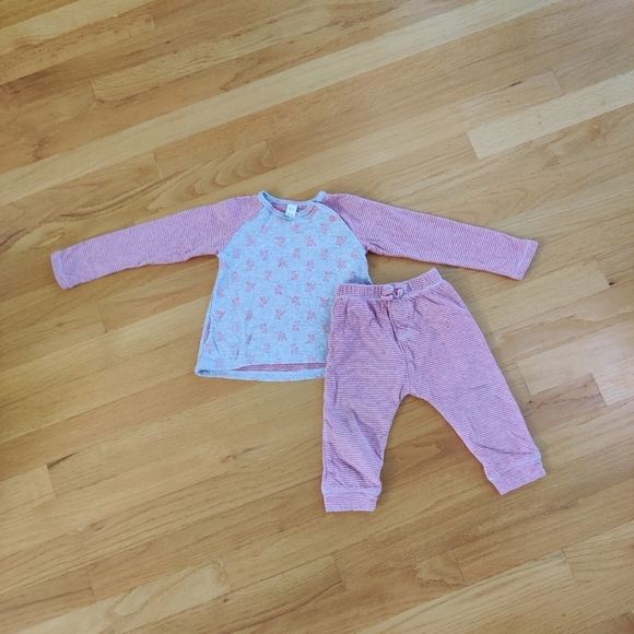 Petit Lem Fawn & Striped Outfit - Picture 1 of 7